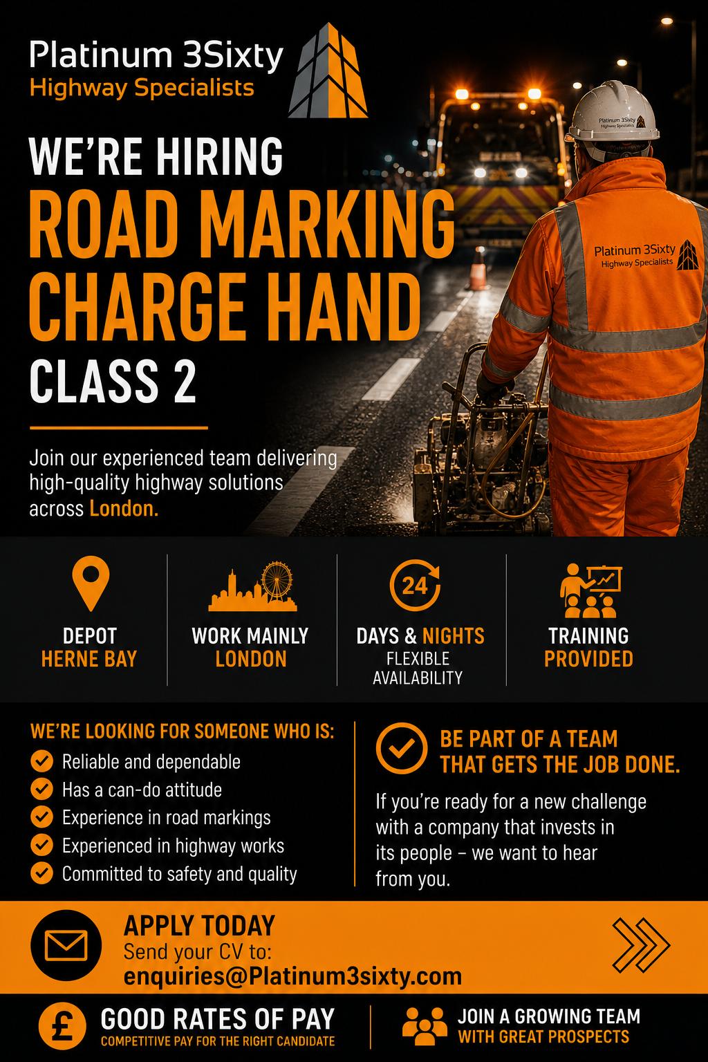 Road Marking Charge Hand