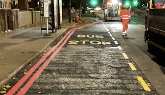 Permanent Bus Stop Surface Repair